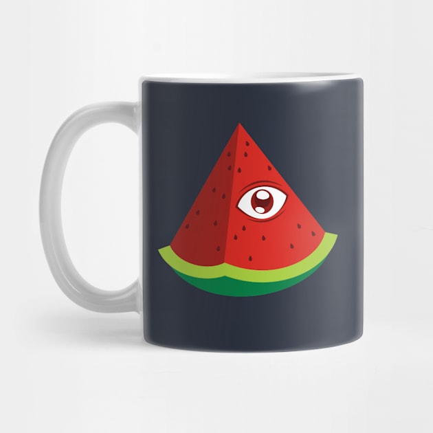 Illuminati Watermelon by dumbshirts